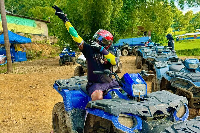 ATV, Bamboo Rafting , Horseback Ride & Blue Hole Falls Ocho Rios - White River Calypso: bamboo rafting with a side of tubing