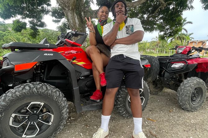 ATV Tour, Limestone Bamboo Rafting and Transportation - Sandy Bay ATV: off-road fun with a wet, jungle-trail feel