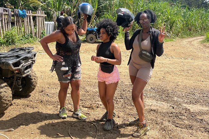 ATV/ Zipline/Horseback/Rafting /Rick's Cafe From Montego Bay - ATV time on sugar cane trails (with a safety practice first)