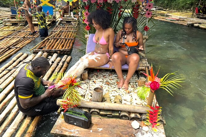 Bamboo Rafting, Catamaran Party Cruise and Snorkeling in Jamaica - Hanover Parish bamboo rafting: river calm and limestone foot relief