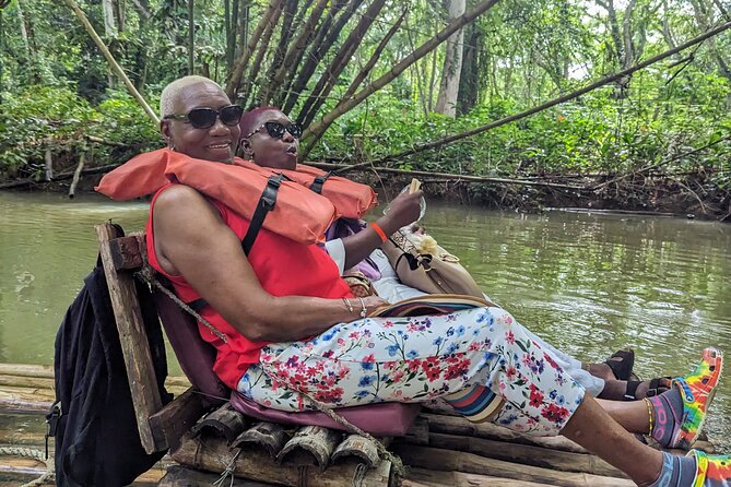 Bamboo Rafting Experience on the Martha Brea - The bamboo raft ride itself: 30 feet of slow, scenic fun