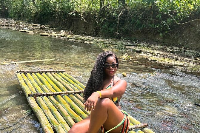 Bamboo Rafting & Horseback -dunns river Transportation Included - What the raft captain teaches you while you float