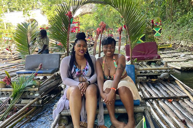 Bamboo Rafting with Limestone Foot massage then Margaritaville. - The handcrafted 32ft bamboo raft and the certified captain