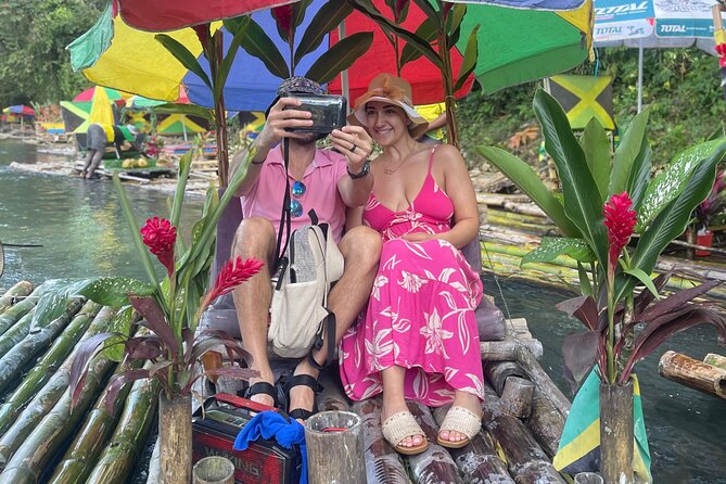 Bamboo Rafting with Limestone Foot massage then Margaritaville. - Limestone foot massage with jungle socks: relaxing, but be ready