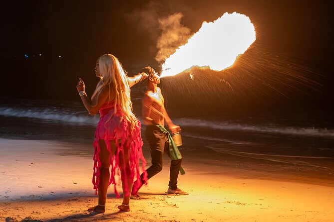 Birthday Fire Show experience in Montego Bay - The fire dancer portion: when the night starts building momentum
