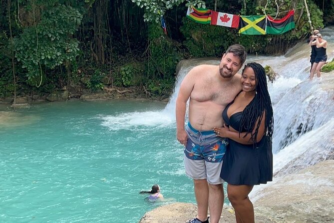 Blue Hole and Dunn's River Falls Private Tour from Montego Bay - What to pack for wet rocks and slippery climbs