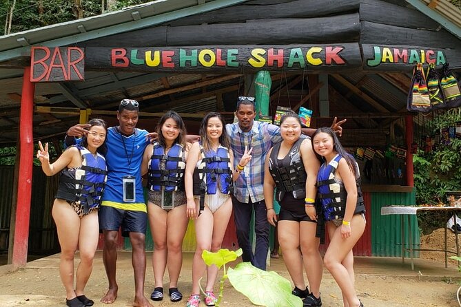 Blue Hole & Konoko Falls Park Combo Tour from Montego Bay - Blue Hole: Sapphire-Colored Water and High-Energy Activities