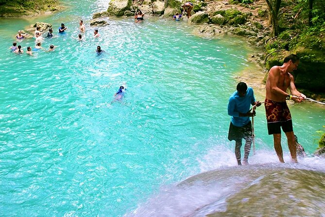 Blue Hole & Konoko Falls Park Combo Tour from Montego Bay - Guides Make the Difference: Kevin and Kuran in Real Life