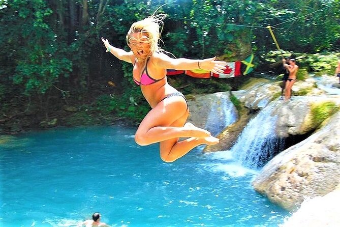 Blue Hole & Secret Falls Day-Trip with Shopping from Grand Palladium - Key highlights at a glance