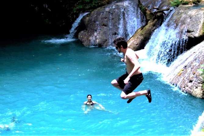 Blue Hole & Secret Falls Day-Trip with Shopping from Grand Palladium - Scotchies Outdoor Garden Restaurant: jerk lunch on your own tab