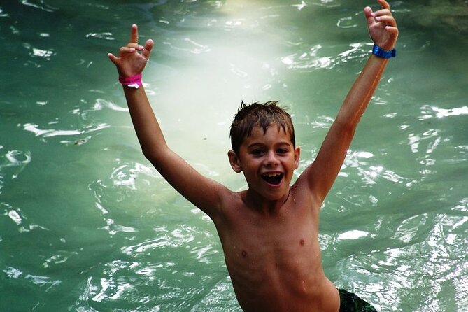 Blue Hole Secret Falls Excursions Best Water Falls in Jamaica - The guides: ecosystem talk, plus the human side (Miguel, Leroy, Vernon, Alex)