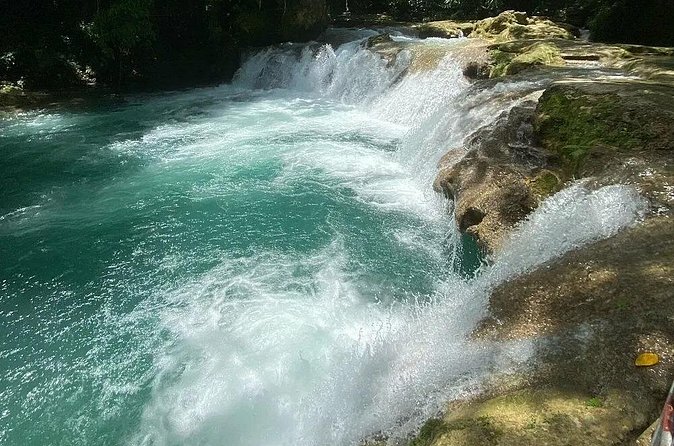 Blue Hole, Secret Falls & River Rapids Tubing from Montego Bay - The drinks and transportation that make it easier