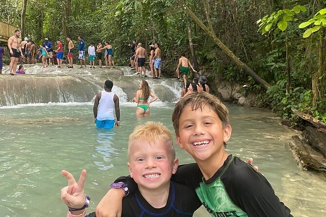 Dunn's River Falls Climb and Beach Include Entry Fee (ᵔᵕᵔ) - Montego Bay to Ocho Rios area: private A/C transport that saves your energy