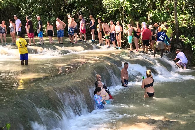Dunn's River Falls From Montego Bay - Safety and comfort: the big deal on a wet rock climb
