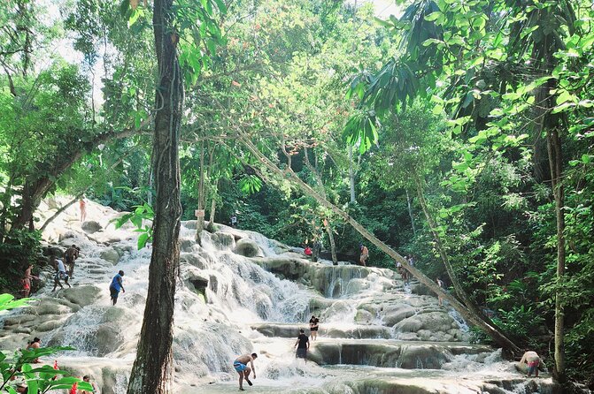Dunns River Falls & Blue Hole Combo from Montego Bay with Pick Up - Dunn’s River Falls Climb: The Famous Challenge, Up Close