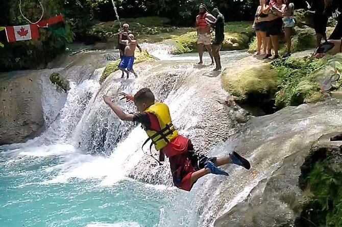 Dunns River Falls & Blue Hole Combo from Montego Bay with Pick Up - Blue Hole: Low Jumps, Rope Swing, and the Smart Way to Prepare