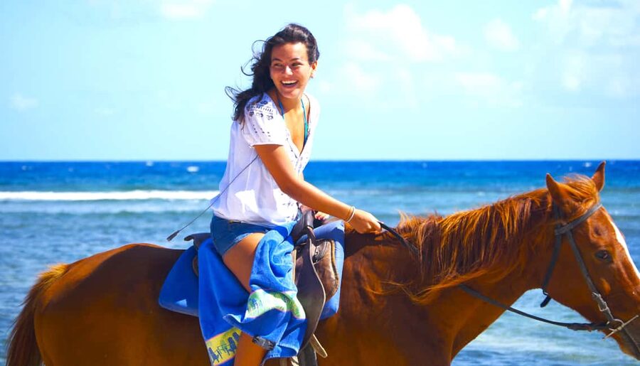 From Falmouth: Horseback Ride and Swim Beach Trip - The 1-Hour Countryside Ride: Farms, Sea Views, And Marcus Energy