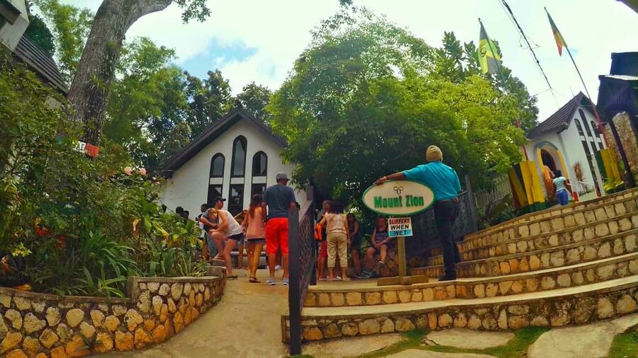 From Montego Bay: The Bob Marley Guided Tour of Nine Mile - Mt. Zion Rock: a song reference you can stand next to