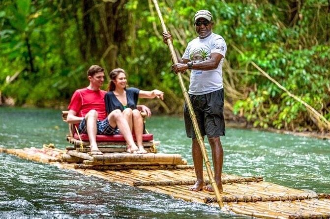 Grate River Rafting with Limestone Massage, Jet Ski and Parasailing combo tour - Lethe Estate: Bamboo rafting on the Hanover river with reggae road energy