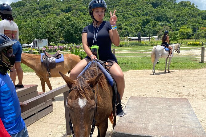 Great River Rafting Limestone Foot Massage and Horseback Rides From Montego Bay - Lethe Estate: 30-foot bamboo rafting and a limestone foot massage break