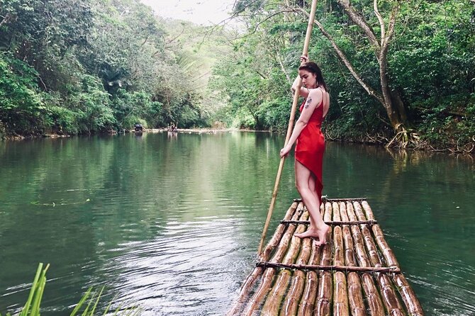 Great River Rafting with Limestone body or Foot Massage - The bamboo raft float: reggae music, country roads, and an expert captain