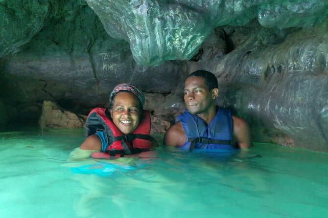 Horseback Ride, Bamboo Rafting and Bluehole/Secret Falls Tour from Montego Bay - Stop 2: Blue Hole and Secret Falls, swim time plus rope-jumping-style fun