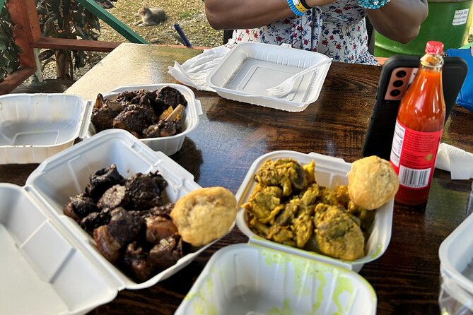 Jamaican Countryside Food Tasting Tour from Montego Bay - Stop 1 at Arawak’s Rest Stop: Where Jerk Meets Classic Plates
