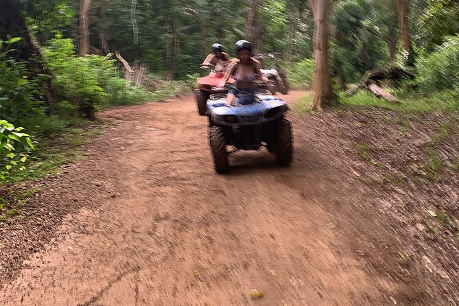 Montego Bay ATV tour with Shopping & Margarittaville options - Pickup, A/C Van, and a Small Group Ride (Max 15)