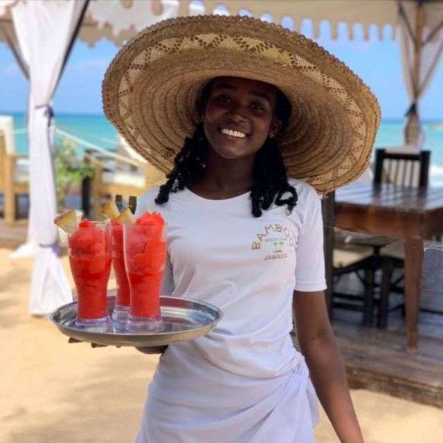 Montego Bay: Dunn's River Falls & Lunch at Bamboo Beach Club - Drinks and food reality check: what to expect in the real world