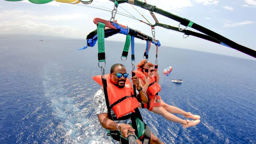 Montego Bay: Parasailing and Jet Ski Combo with Pickup - The St. James Parish bike tour stop: a quick local reset