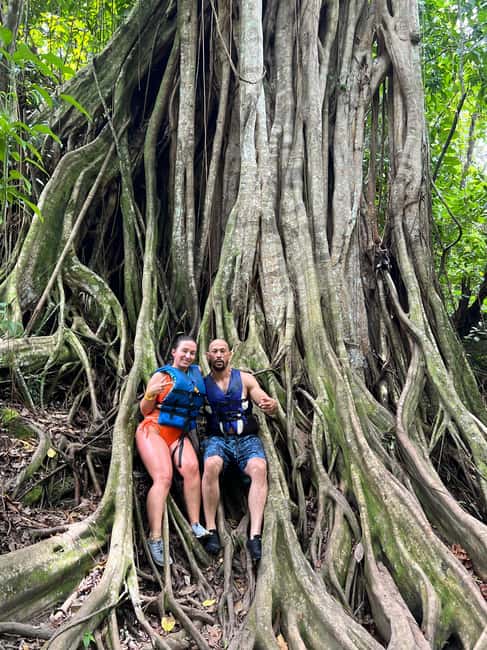Montego Bay: Private Dunn's River Falls and Blue Hole Tour - Ocho Rios Stops: Stories, Food, and Souvenir Time (What It Adds)