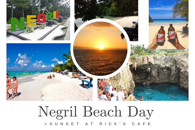 Negril Private and Public Beach with Ricks Cafe from Montego Bay - Key points at a glance
