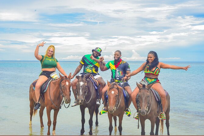OCEAN HORSE-BACK RIDING & BAMBOO RAFTING + Limestone MASSAGE - One hour of ocean horseback riding: simple, scenic, and well guided