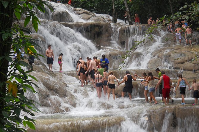 Ocho Rios Day Tour 3 in 1 Combo - Blue Hole: Pools, mini-cliffs, and Tarzan-style swings