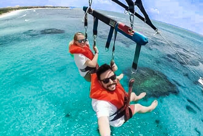 Parasailing above Turquoise Ocean Waters in Montego Bay - Flying Over Montego Bay’s Turquoise Water (Without a Long Production)