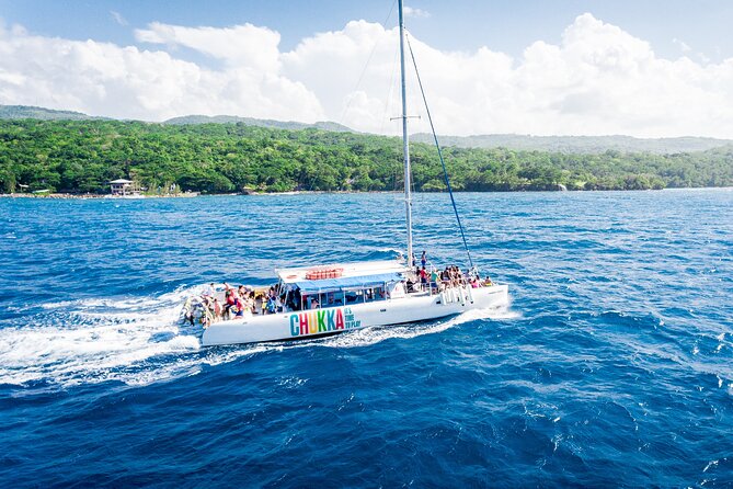 Party Catamaran with Dunns River Climb from Montego Bay - Snorkel Stop on the Reef: Fun Water Time Without the Pressure