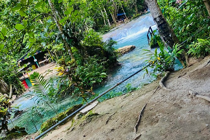 Private Horseback Riding with Blue Hole River Tour in Montego Bay - Blue Hole River: Safe Water Entry and Climbing for Photos