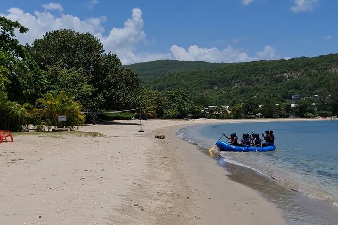 River Rapids Waterfalls Rafting and Beach Adventure - Bengal Bay White Sand Beach Time: Swim, Sunscreen, Repeat