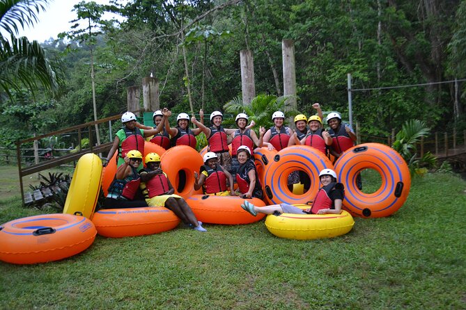 River Rapids Waterfalls Tubing and Beach Adventure with Transport - Safety Gear and Guide Style: Helmets, Life Jackets, and Real Confidence