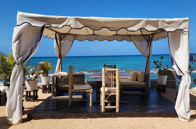 VIP Oceanfront Cabana at Bamboo Beach Club in Montego Bay - Massage, swims, and line-dancing energy on your schedule