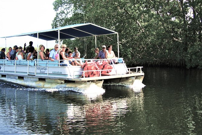 YS Falls and Black River Safari Guided Tour from Montego Bay and Grand Palladium - YS Falls: Tractor Jitney, Seven Tiers, and Swim-Worthy Water