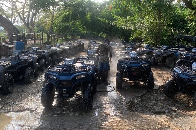 Zipline, Horseback Ride, ATV and Catamaran from Montego Bay - ATV quad bike in the countryside: fun with real requirements